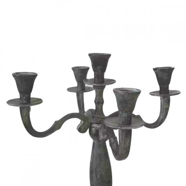 Kerzenleuchter Classic Aluminium Antik-Look 40 cm