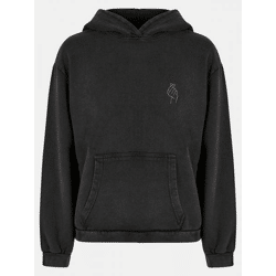 moderner Merchcode Damen Hoodie 300 g/m² mit Baumwolle Schwarz