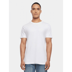 modernes Build Your Brand Herren T-Shirt 180 g/m² mit Baumwolle Weiß