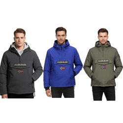 NAPAPIJRI Rainforest wasserabweisende Anorak-Jacke Winter-Jacke Grau, Royalblau oder Dunkelblau