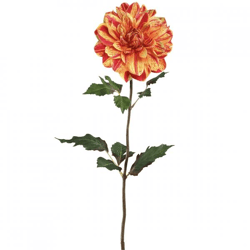 PTMD Kunstblume Dahlie gelb/rot 73 cm