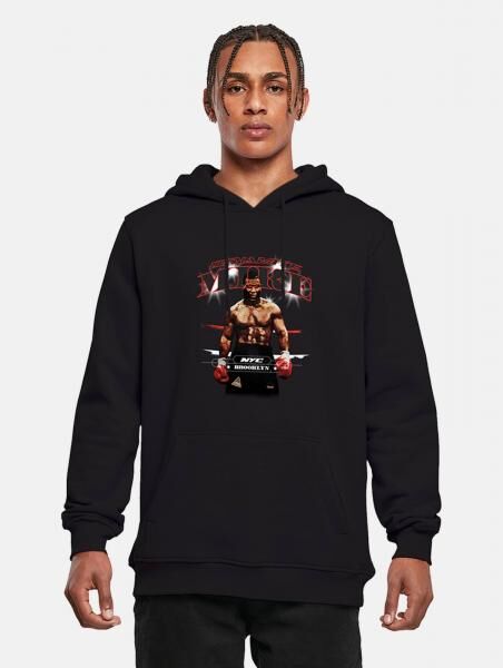 weicher Mister Tee Herren Hoodie Taschen Kapuze 300 g/m&sup2; mit Baumwolle Schwarz