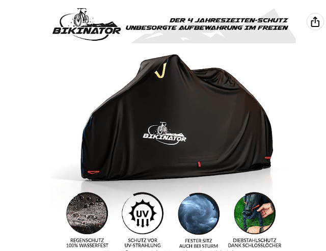 XXL Fahrrad- & Motorrad-Abdeckplane wasserdicht – Neuware – Lagerabverkauf