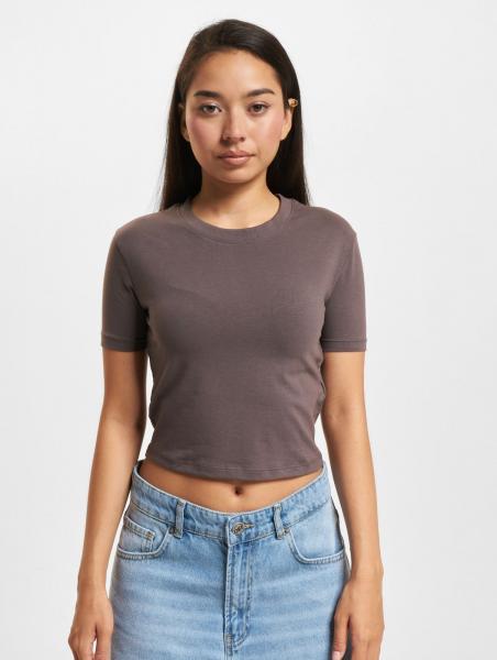 bequemes DEF Damen T-Shirt mit Baumwolle Braun