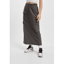 feminines Only Damen Kleid Taschen mit Baumwolle Grau