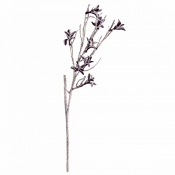 Künstlicher Zweig Schaumstoff lila/weiß 120 cm