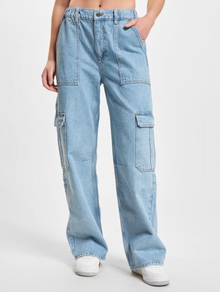 l&auml;ssige DEF Damen Jeans mit Baumwolle Hell-Blau