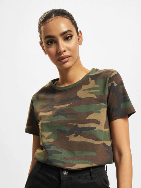 l&auml;ssiges Brandit Damen T-Shirt 160 g/m&sup2; mit Baumwolle Camouflage