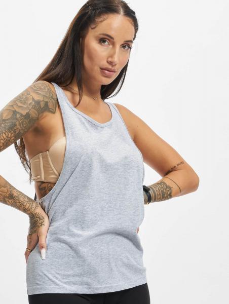 l&auml;ssiges DEF Damen T-Shirt Mesh Grau