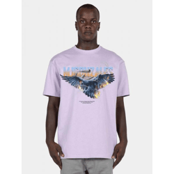 Casual MJ GONZALES Men's Oversized T-Shirt, 240 g/m², Cotton, Purple
