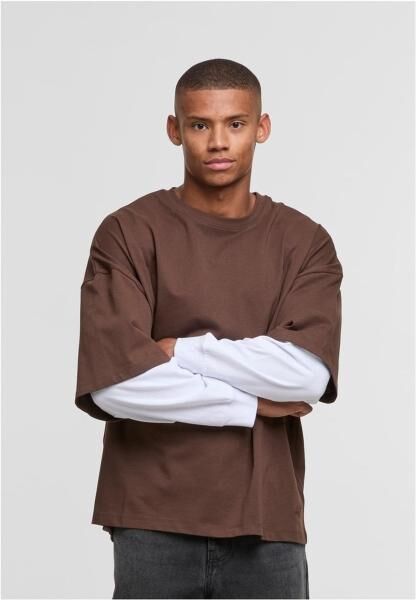 modernes DEF Herren T-Shirt mit Baumwolle Braun