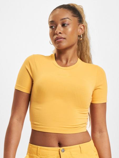modernes Freddy Damen T-Shirt mit Baumwolle Gelb