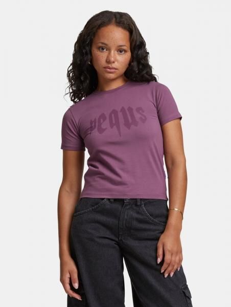 modernes PEQUS Damen T-Shirt mit Baumwolle Violett