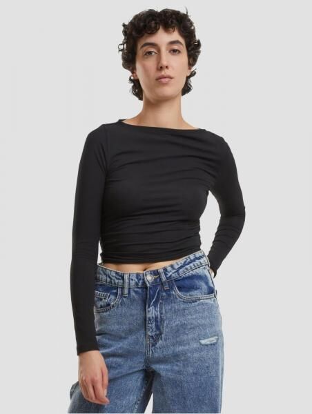 modernes Urban Classics Damen Sweatshirt Slim Fit mit Baumwolle Schwarz