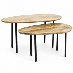 PTMD-Tisch „Oxil“ 90 cm, 2er-Set