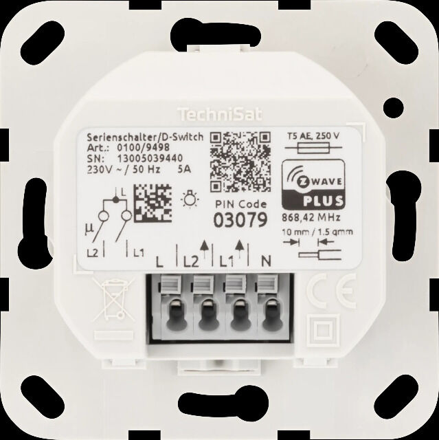 Serienschalter Gira, System Gira 55 