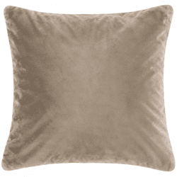 Tiseco-Kissen „Velvet“ in Taupe, 60 x 60 cm
