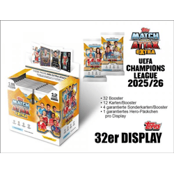 Topps UEFA Champions League Match Attax EXTRA 2025/2026 TC – 32er DISPLAY