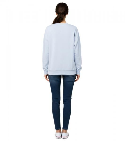 ZWILLINGSHERZ Pullover Damen Sweat-Pullover schlichter Winter-Pulli mit Rundhals 46092-84 Hellblau