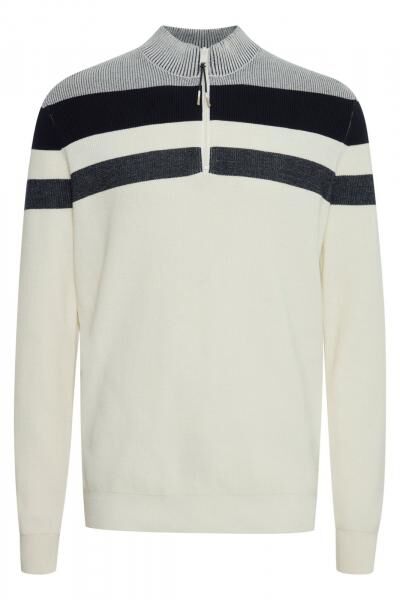 klassische FQ1924 FQKyle Herren Zip-Jacke mit Stehkragen Jacke 21900654-114201 Wei&szlig;