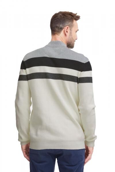 klassische FQ1924 FQKyle Herren Zip-Jacke mit Stehkragen Jacke 21900654-114201 Wei&szlig;