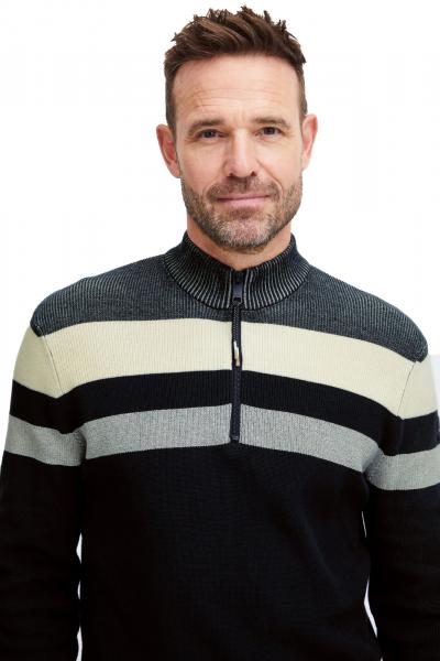 klassische FQ1924 FQKyle Herren Zip-Jacke mit Stehkragen Jacke 21900654-194011 Grau