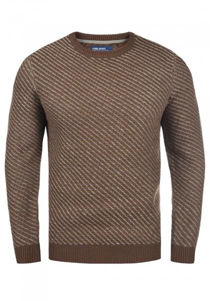 klassischer BLEND BHCalisto Herren Grobstrickpullover mit Rundhals Strickpullover 20711925ME-191116 Braun