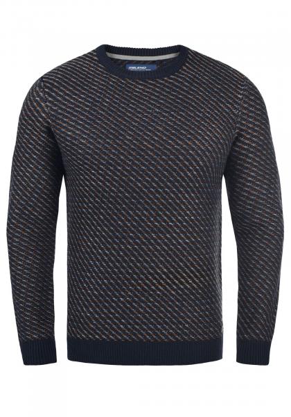klassischer BLEND BHCalisto Herren Grobstrickpullover mit Rundhals Strickpullover 20711925ME-193923 Blau