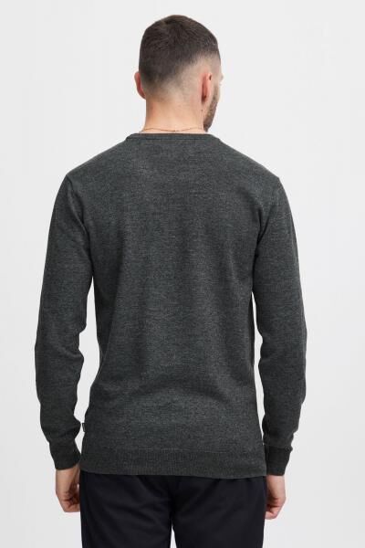 klassischer BLEND BHCerstan Herren Feinstrickpullover mit Rundhals Strickpullover 20716722ME-200278 Grau