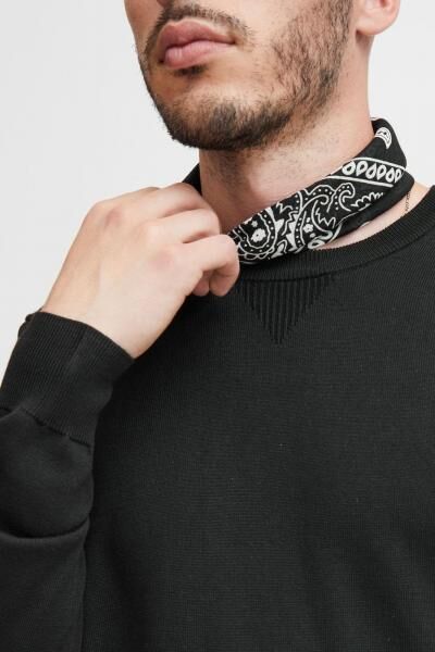 klassischer BLEND BHCerstan Herren Feinstrickpullover mit Rundhals Strickpullover 20716722ME-194007 Schwarz