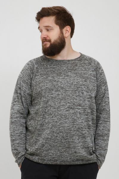 klassischer BLEND BHDan BT Herren Feinstrickpullover mit Rundhals Strickpullover Gro&szlig;e Gr&ouml;&szlig;en 20713439ME-200277 Grau