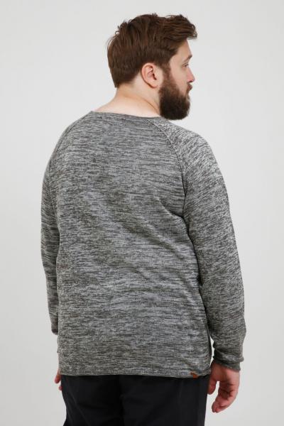 klassischer BLEND BHDan BT Herren Feinstrickpullover mit Rundhals Strickpullover Gro&szlig;e Gr&ouml;&szlig;en 20713439ME-200277 Grau