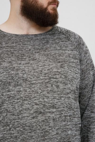klassischer BLEND BHDan BT Herren Feinstrickpullover mit Rundhals Strickpullover Gro&szlig;e Gr&ouml;&szlig;en 20713439ME-200277 Grau