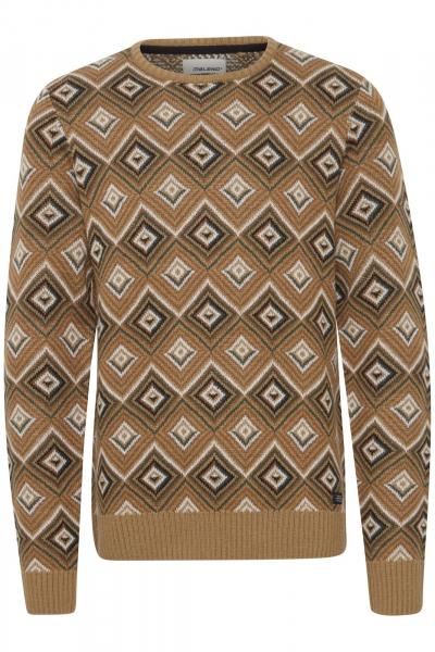 klassischer BLEND Herren Feinstrickpullover mit Rundhals Strickpullover 20715873-181022 Beige