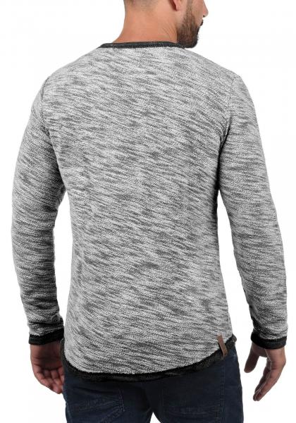 klassisches SOLID SDFlocks Herren Sweatshirt mit Rundhals Pullover 21102722ME-9000 Schwarz