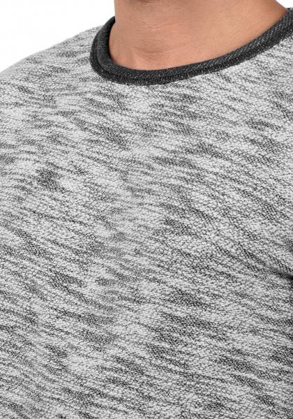 klassisches SOLID SDFlocks Herren Sweatshirt mit Rundhals Pullover 21102722ME-9000 Schwarz