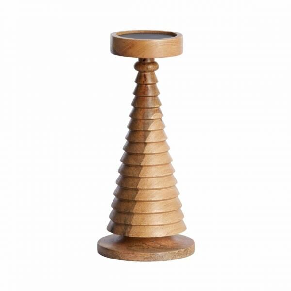 Light & Living Kerzenleuchter Almola Mangoholz natur 30 cm