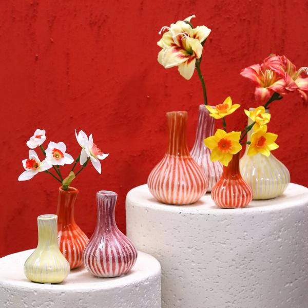 PTMD Vase „Jaclyne L“, orange, 17 cm