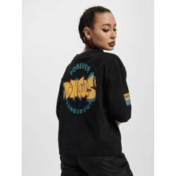 sportliches Dangerous DNGRS Damen T-Shirt mit Baumwolle Schwarz
