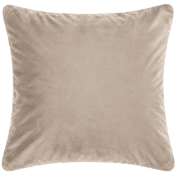 Tiseco-Kissen „Velvet“, helltaupe, 60 x 60 cm