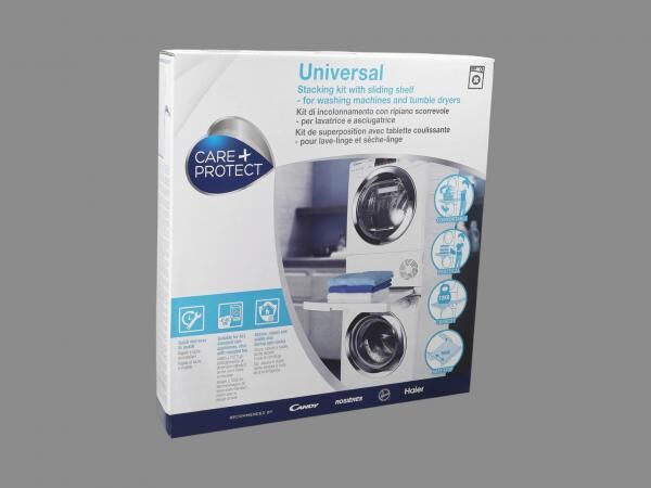 CARE+PROTECT WSK1110U Zwischenbaurahmen mit Auszug 47–62 cm Waschmaschine Trockner Haier Candy Hoover 35602039