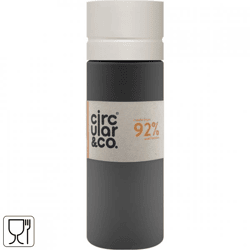 Circular & co Trinkflasche grau/cremefarben 600 ml