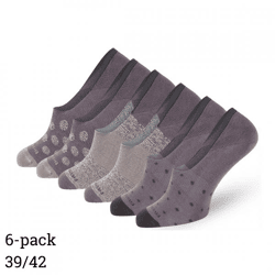 Easton Marlowe keine Show Socken unisex grau Größe 39/42 Satz von 6
