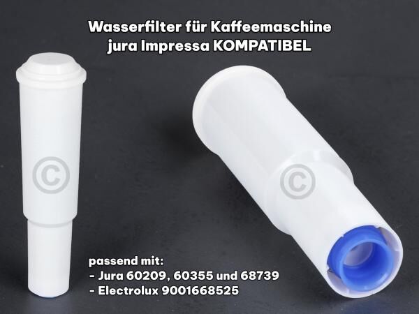 EUROPART Wasserfilter Kaffeemaschine Kaffeevollautomat kompatibel Jura 60209 60355 68739 Electrolux 9001668525 Menalux MDF02