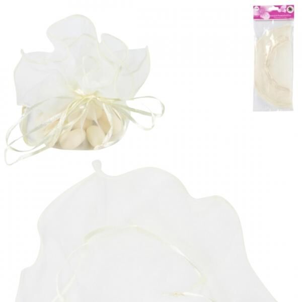 Gift wrap tulle ivory 10 pieces