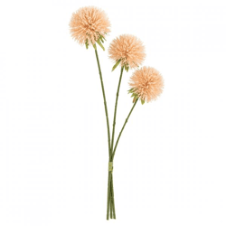 J-Line Kunstblume Allium Pfirsich 62 cm 3er Set