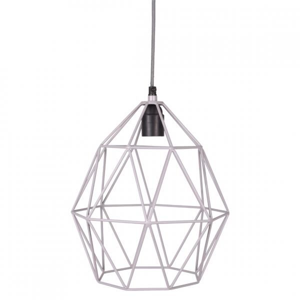 KidsDepot Hängeleuchte „Wire“, grau, 30 cm