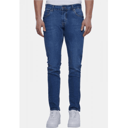 moderne 2Y Premium Herren Jeans Skinny Fit Stretch mit Baumwolle Blau