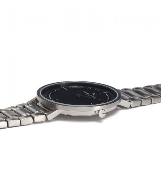 Pierre Cardin Herren zeitlose Armband-Uhr mit Faltschlie&szlig;e analoge Quarz-Uhr mit Edelstahl-Armband 3ATM 41mm CBV.1028 Silber