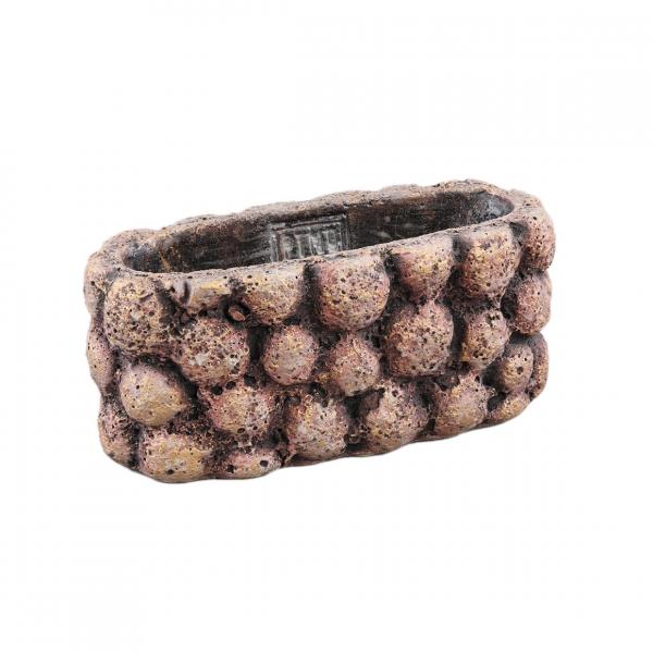 PTMD Blumentopf Gen S, oval, braun, 18 cm